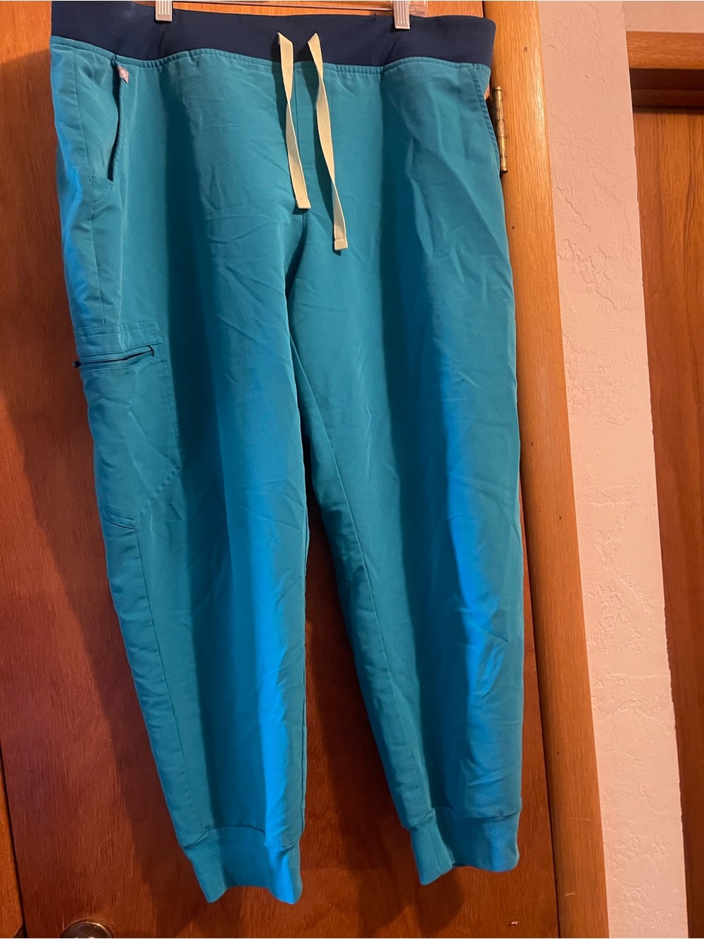 FIGS Zamora Jogger Scrub Pants Womens XXL/P turquoise Multi Pocket PO 3675